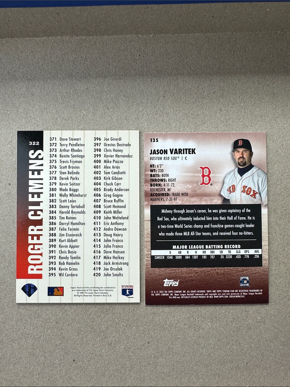 Vintage Red Sox stars lot of 22 w/ Wade Boggs/Clemens/Pedroia/Ortiz/Nixon - Picture 15 of 15